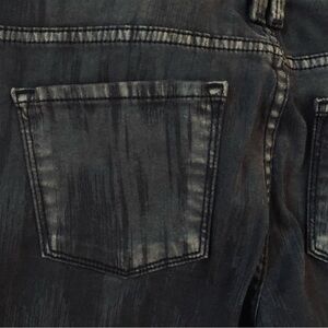 Vince. Dylan 24 grey/black skinny low rise Emo punk grunge boho acid wash short‌
